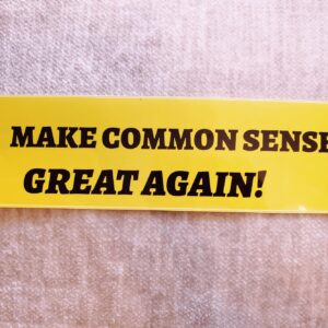 Sticker "Make Common Sense Great Again!"